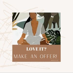 Like or love it? Make an offer! 🖤🖤🖤